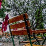 Outdoor-Bereich im Regen